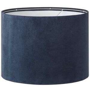IKEA MOLNSKIKT Lamp Shade, Dark Blue Velvet, 17" (805.423.67) NEW
